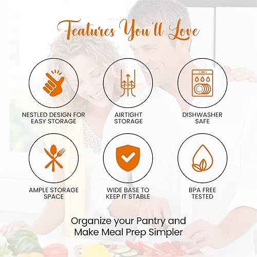 Miniatura 7 de Alphx Innovations Juego de 24 recipientes herméticos de almacenamiento de alimentos, juego de contenedores de organización y almacenamiento de