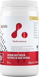 ATP LAB - ATP Supreme Beef Protein Powder Grass Fed 850g (Vanilla Flavour) - Muscle Growth for Men and Women - Hydrolyzed Beef Protein Powder