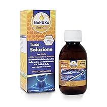 Manuka Benefit Tuss Soluzione, favorisce le funzionalità delle prime vie respiratorie, con Miele ed Olio essenziale di Manuka, favorisce la fluidità delle secrezioni bronchiali 140 ml