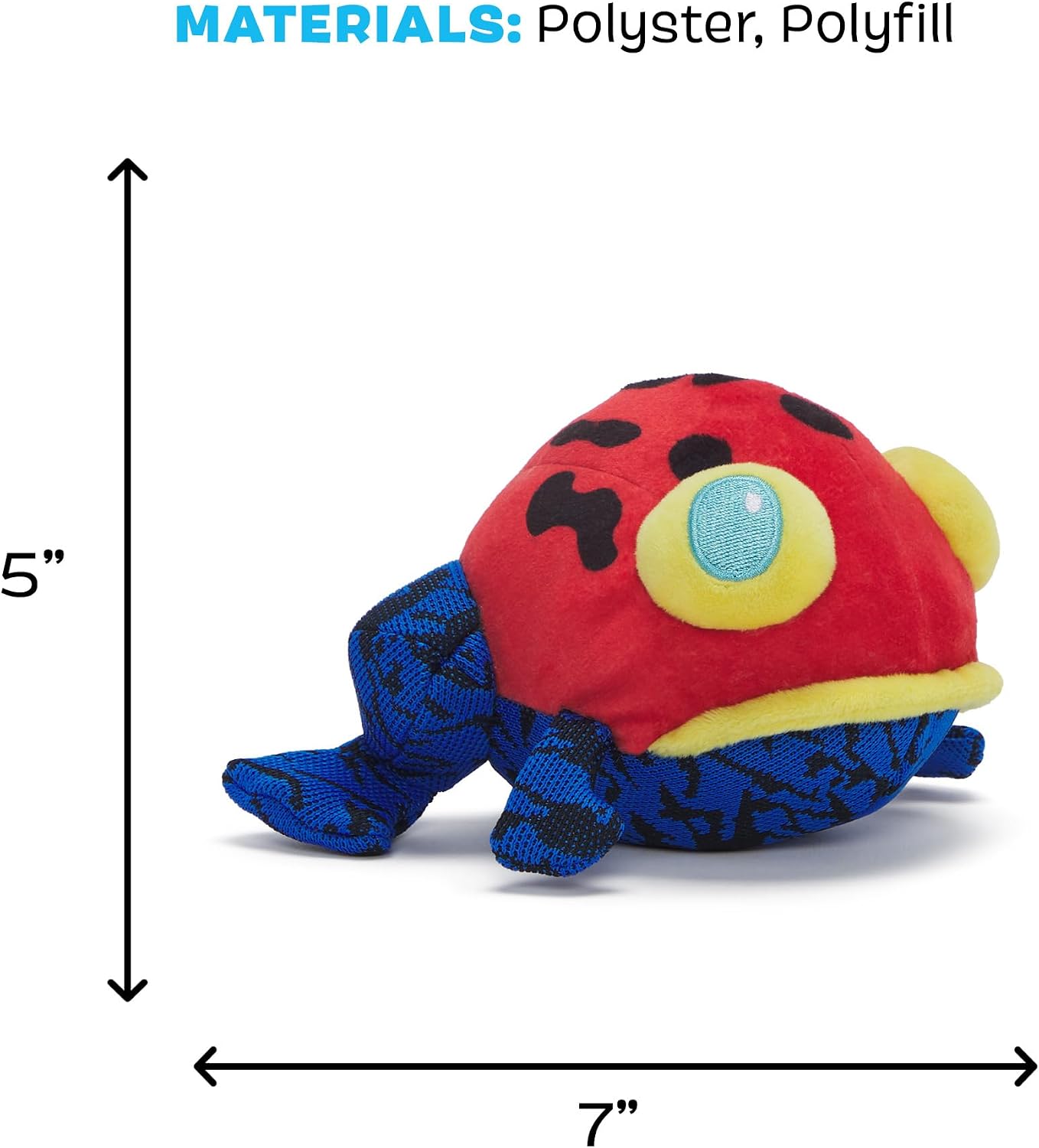 BarkBox Freckles the Frog Dog Toy - for Small to Medium Dogs | Plush Rip & Reveal Toy with Hidden Spiky Squeaker Ball, Crinkle & Fluffy Filling - view 3