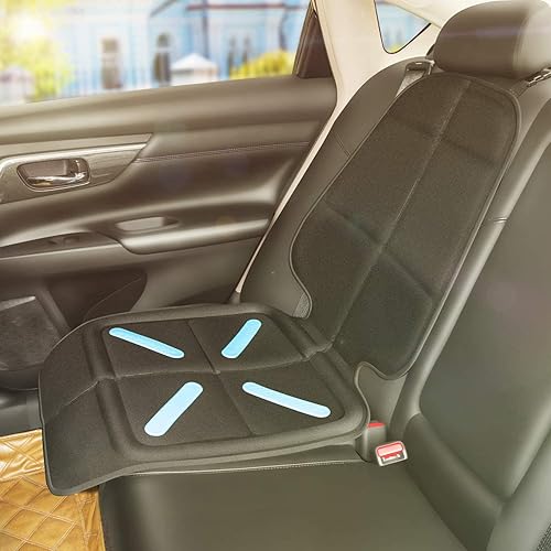 Miniatura 7 de Shynerk - Protector de asiento de coche para asientos de coche de bebé, para proteger la tapicería de cuero y tela, impermeable y resistente a la