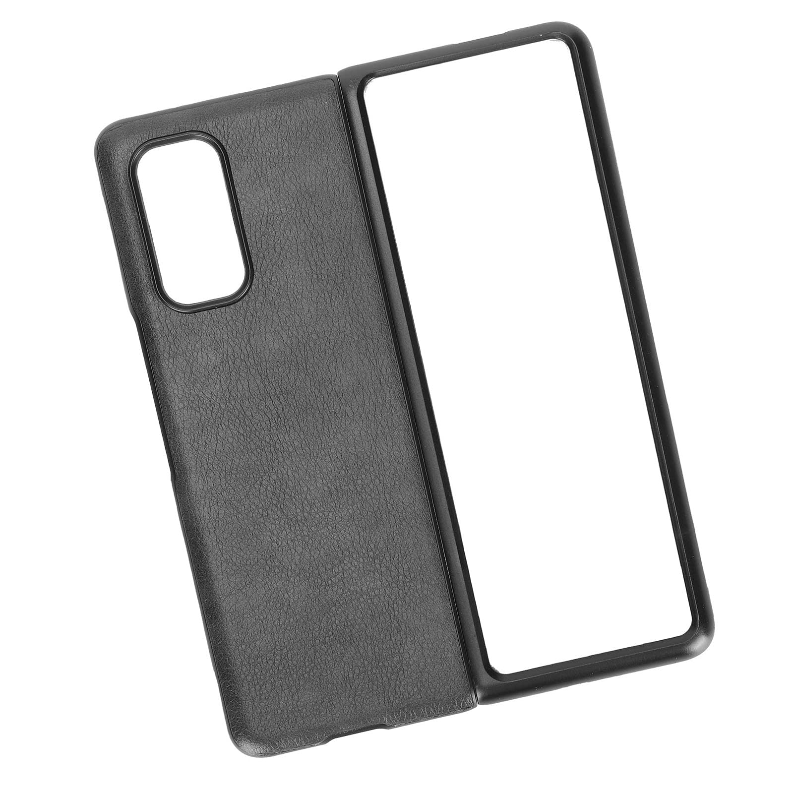 Wakects Lychee Pattern Leather Phone Case for MIX FOLD (BLACK)