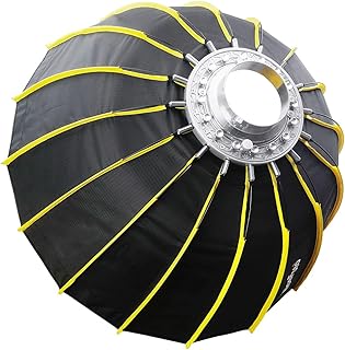 Jabey softboxes, 60cm / 23.6inch Portable Fast Installation Hexagonal Softbox with Soft Diffuser Cloth and Grid Strip Umbrella Design Silver Reflector Soft Box for Speedlite Studio Flash Photog