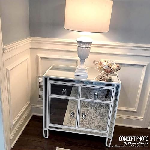 Miniatura 17 de Ekena Millwork - Ashford Panel de pared moldeado festoneado, PNL20X24AS-02-CASE-12