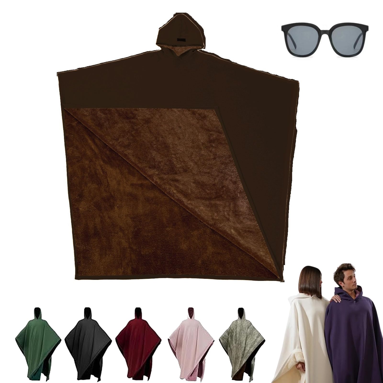 Yagerod 2025 Arcane Hoodie, Loose Blanket Hoodie, Weighted Cloak Hoodie, Oversized Long Sleeve Sweatshirt, Calming Cloak Hoodie Weighted Mens (B)