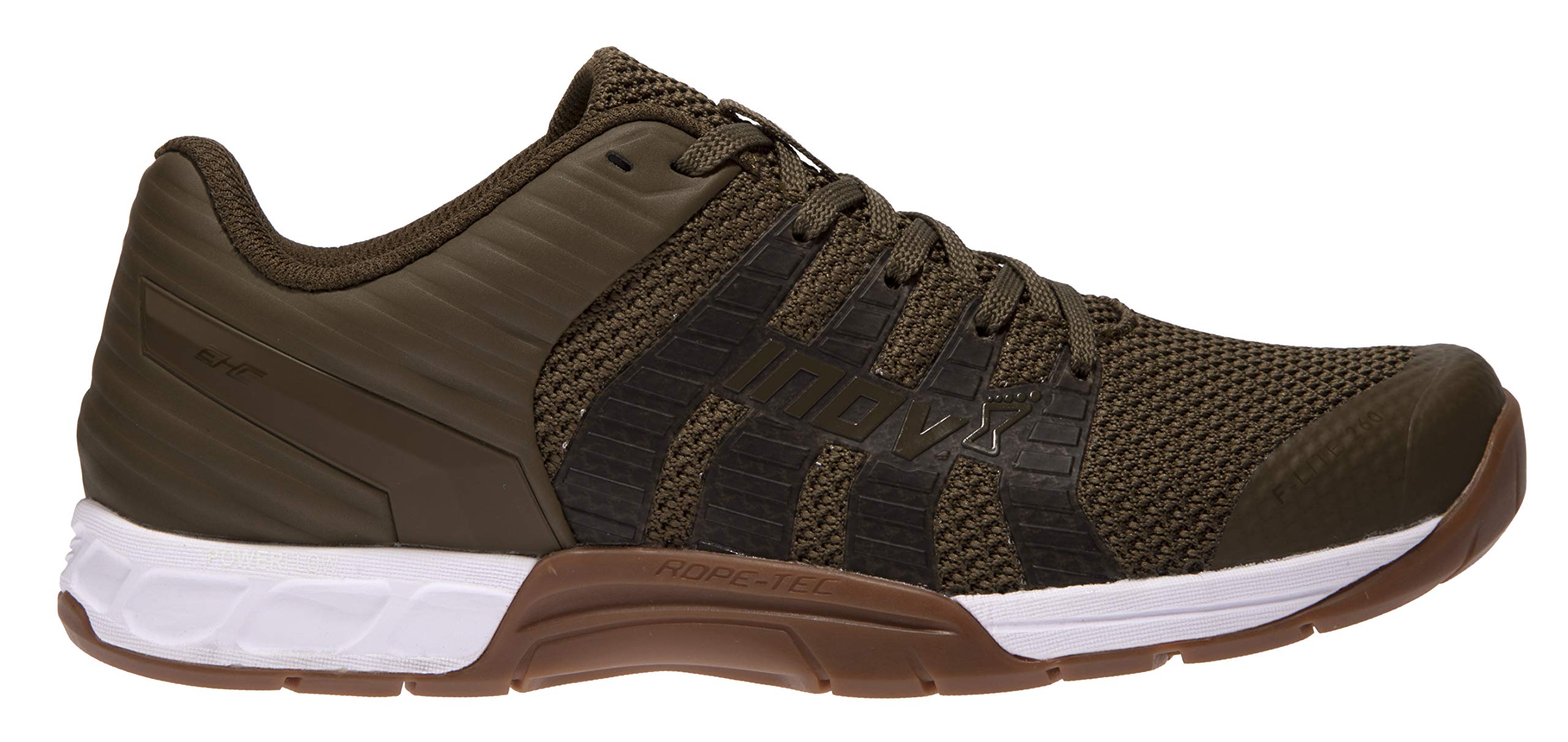 INOV-8 Men's F-lite 260 Knit Cross-Trainer-Shoes, Khaki/Gum, 12.5