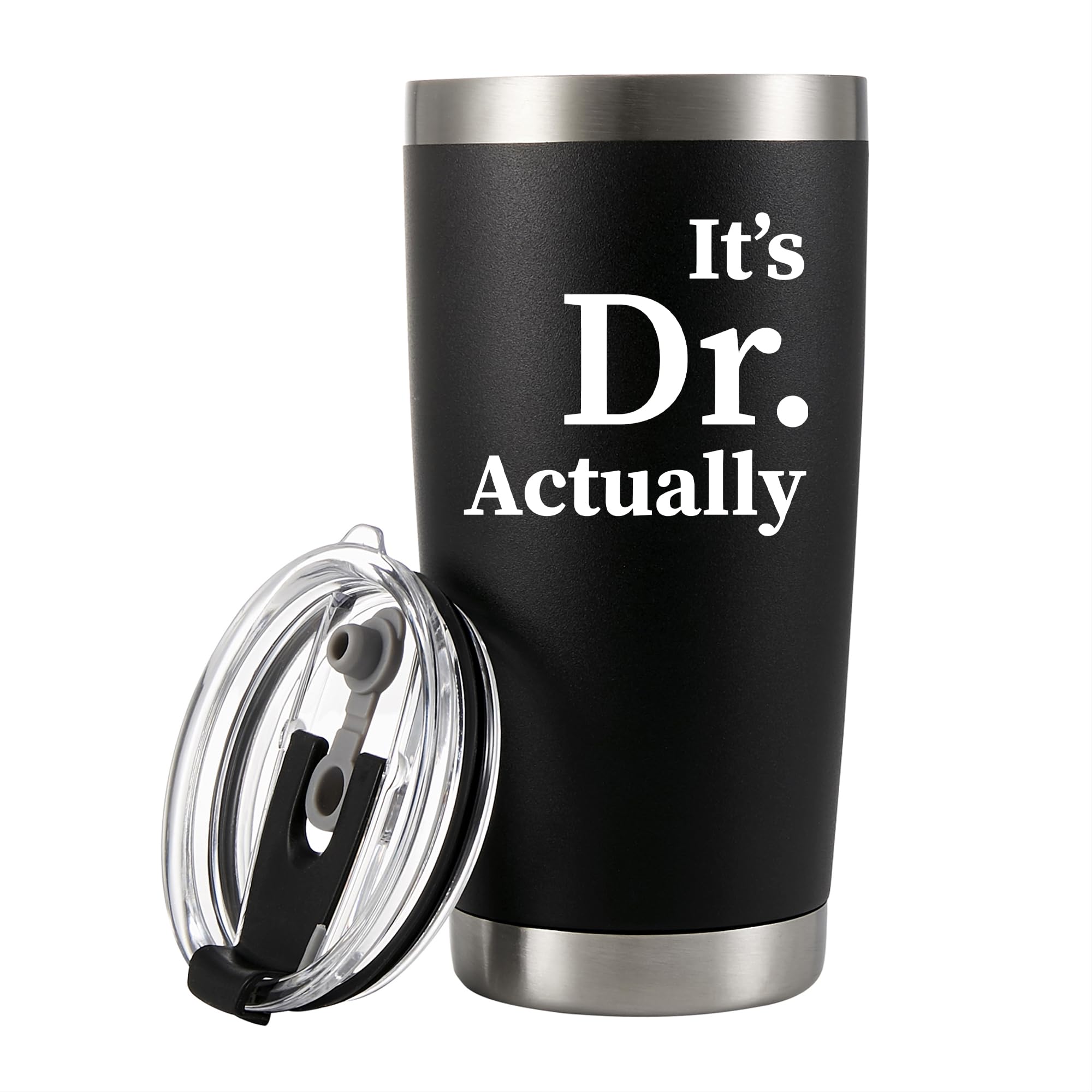 Panvola Its Dr Actually Doctor Graduation Gift New PhD Student Physician Vacuum Insulated Tumbler Stainless Steel Drinkware With