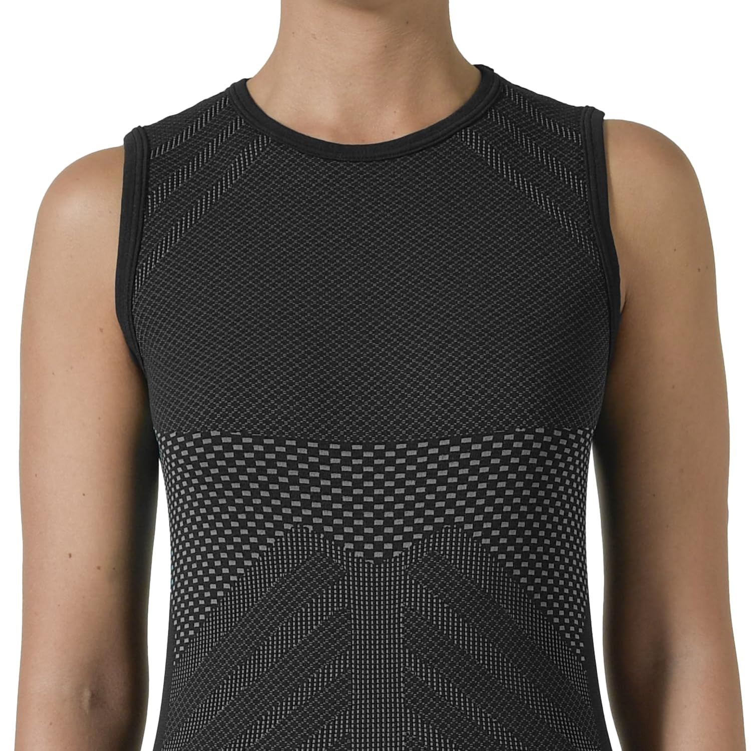 Risalti Maglia Termica Donna Smanicato Energy - Maglia Tecnica Donna Traspirante, Canotta Compressione, Intimo Termico Senza Etichette per Sci, Trekking, Running, Ciclismo - Made in Italy