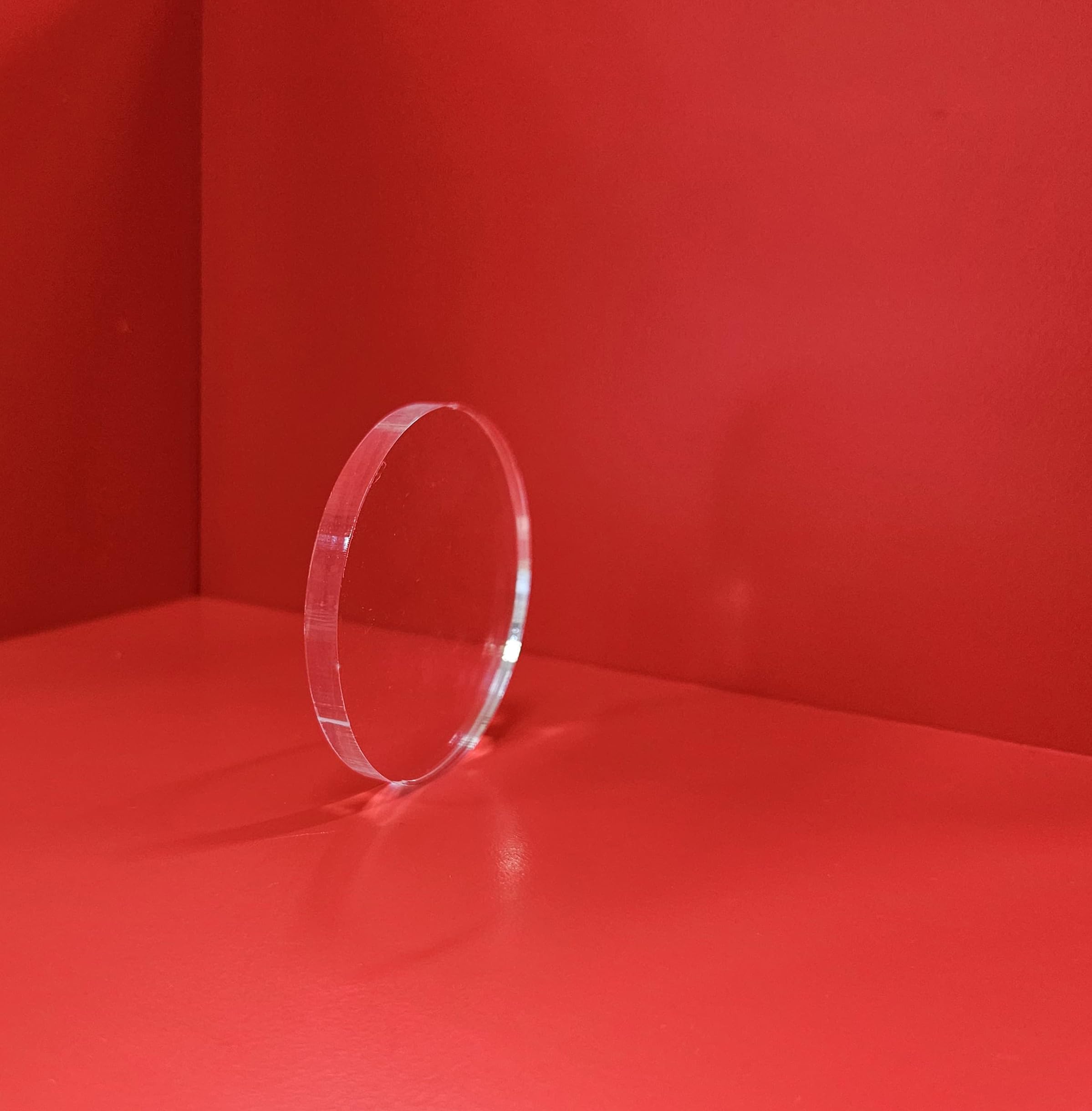 Generico Dischi - Cerchi Vetro Acrilico/Acrylic Glass 8 MM - Diametro CM: 5/10/15/20/25/30/35/40/45/50/55/60/65/70/75/80/85/90/95/100 (15 CM, Trasparente)
