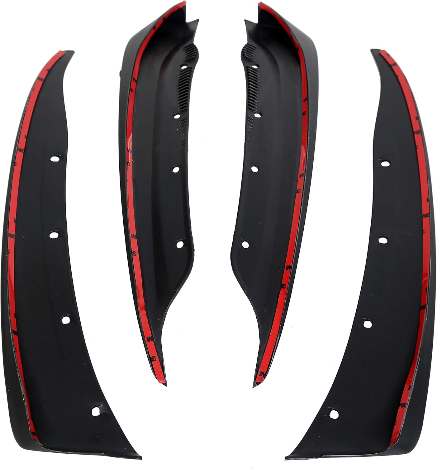 ECOTRIC Mud Flap Splash Guards Compatible with 2005-2013 Chevy Chevrolet Corvette C6 Replacement for 19170234 Complete Set Black Molded Mudguards Front Rear Kit Driver & Passenger Side 4 Pcs