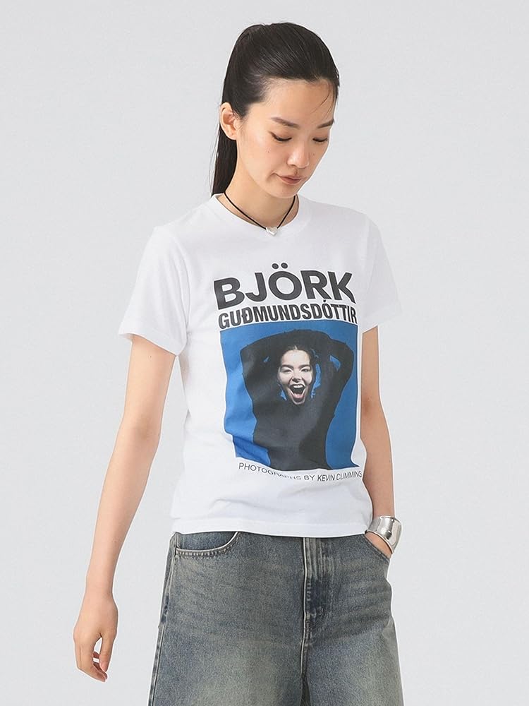 Amazon | [レイビームス] S/S TEE 【別注】 Kevin Cummins 「Bjork