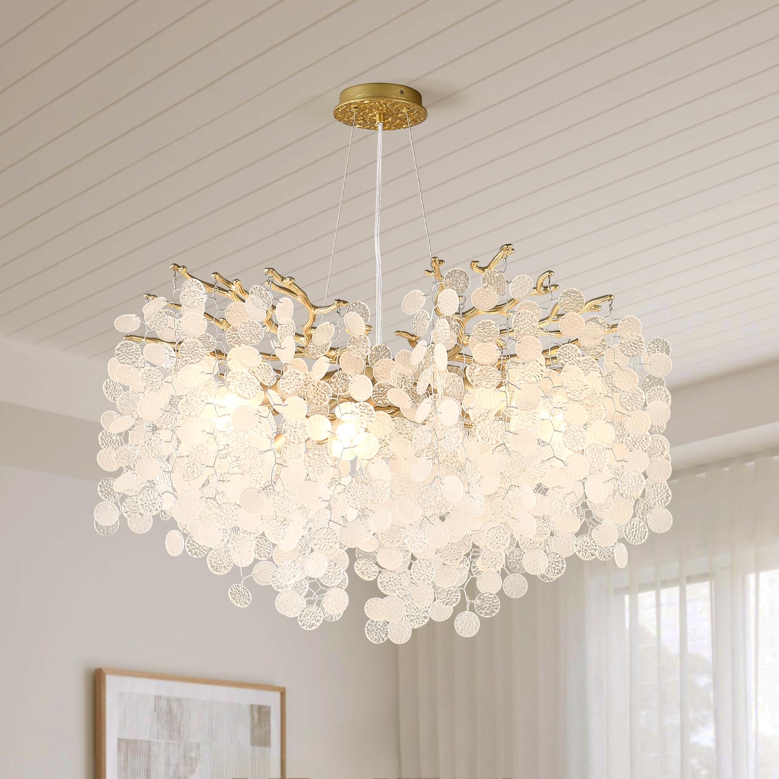 VBKK Capiz Shell Chandelier