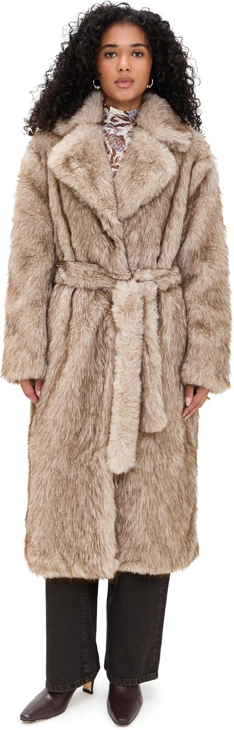 Bailey Rose Women's Long Fur Coat