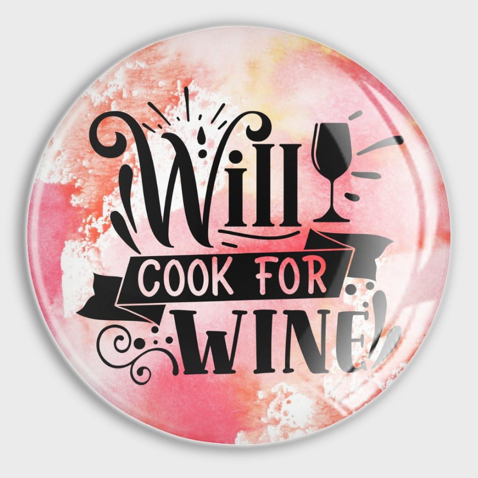 Aimants de réfrigérateur en verre Lot de 4 décoration de cuisine biblique et humour