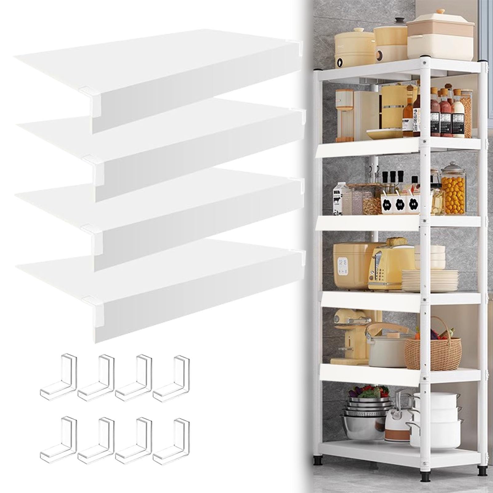 Couvercle de rayonnage plastique pour stabiliser les charges lourdes et protéger les grilles