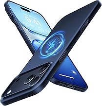 TORRAS OriginFit for iPhone 17 Pro Case with Magsafe, Light Slim but Sturdy, Velvety Touch and Sleek Look, Ultra-Thin Invisible Protective for iPhone 17 Pro Cover - Navy Blue