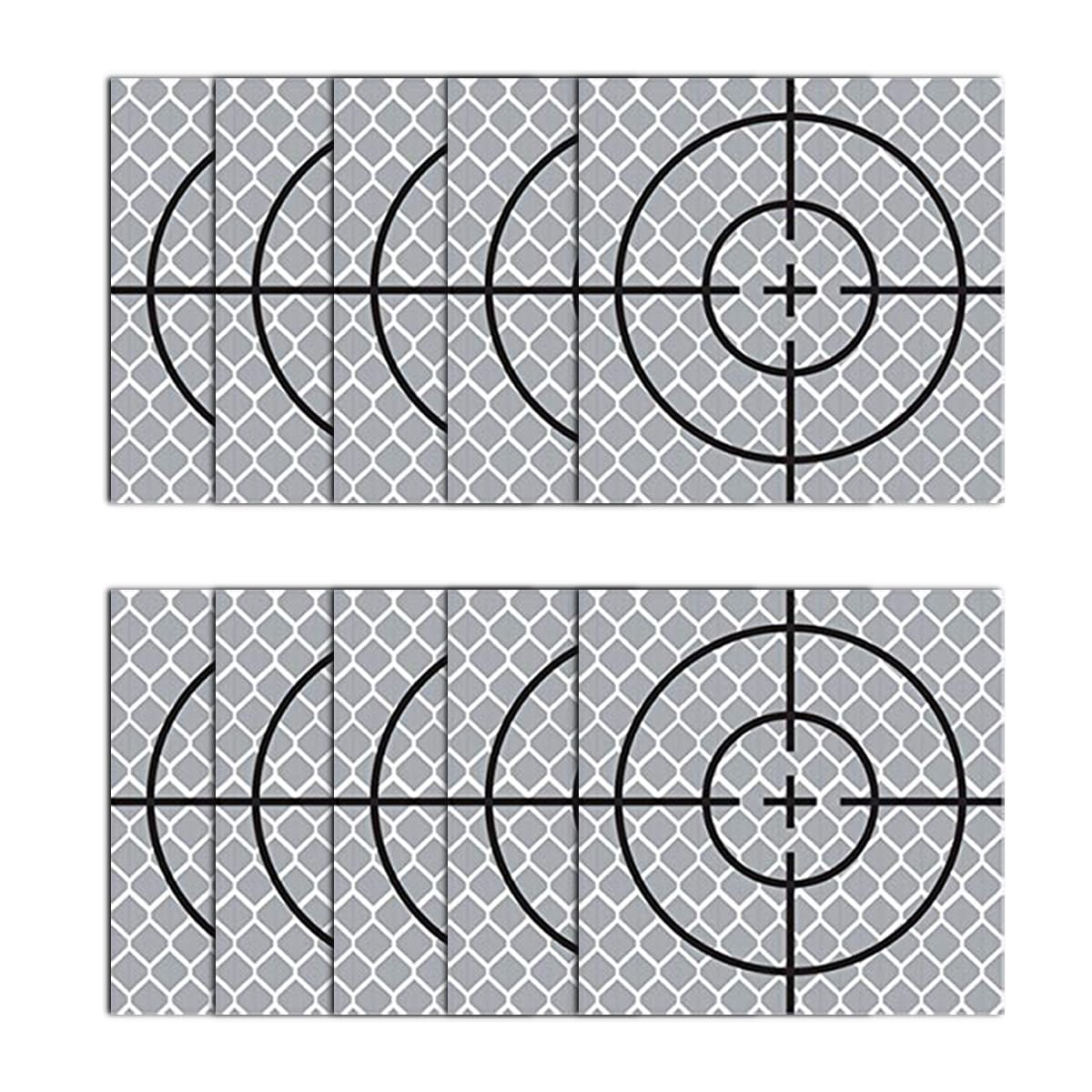 Reflect Sheet, Adhesive Target Sheets for Total Stations (Pack of 10)