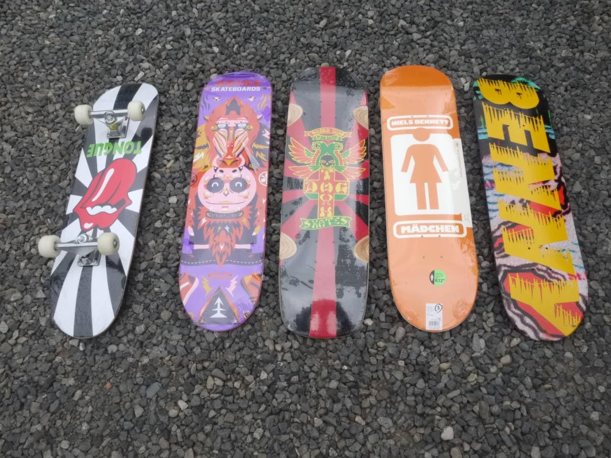 ☆新品 スケートボードデッキ いろいろ5枚セット TONGUE
