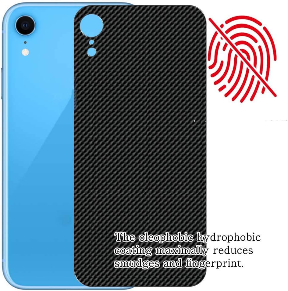 [2 Pack] Synvy Back Protector Film, Compatible with Nintendo New 2DS XL New 2DS LL Black Carbon TPU Guard Skin Sticker [ Not Front Tempered Glass Screen Protectors ]