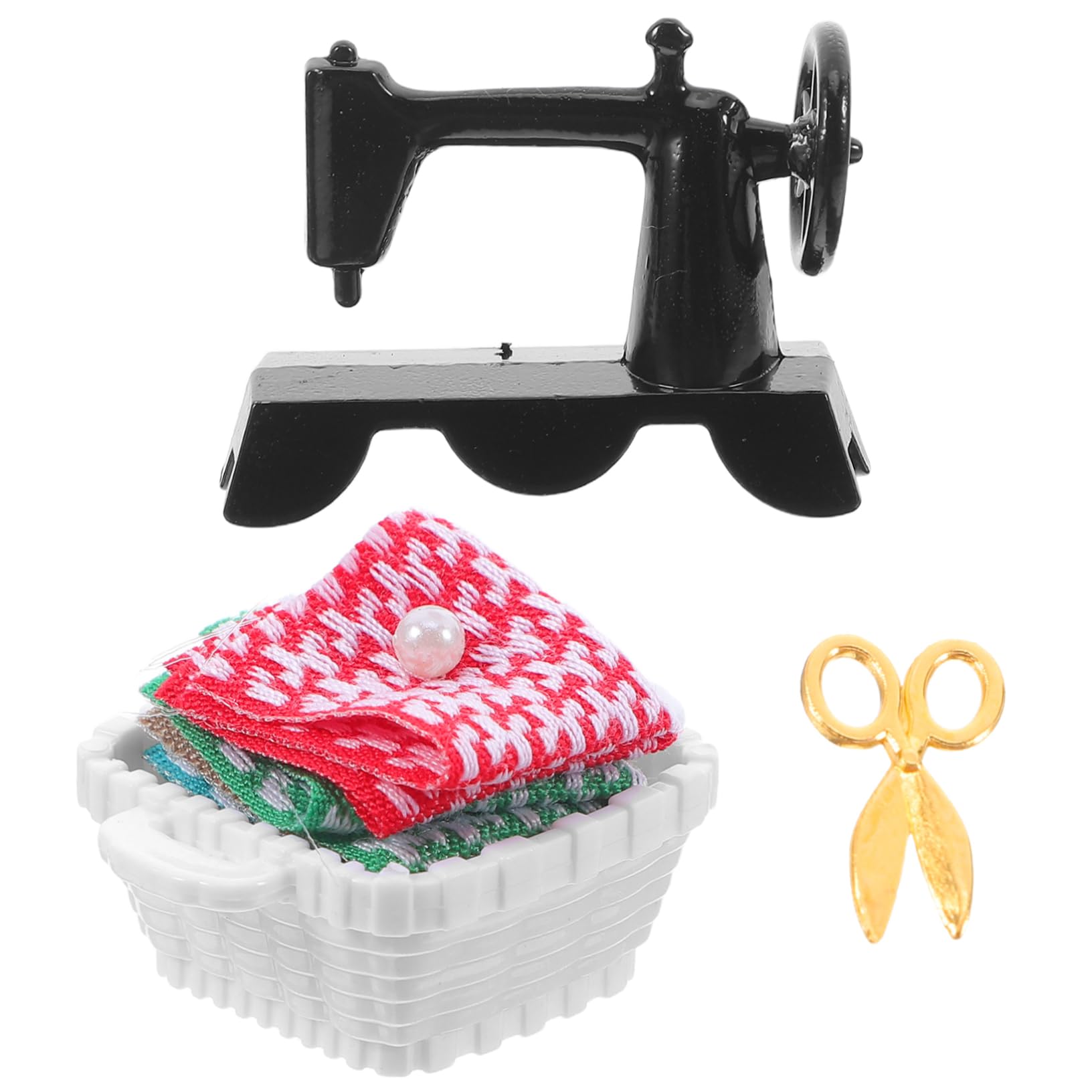 VILLCASE 1Set Miniature Vintage Sewing Machine Realistic Dollhouse Accessory for Home Decor Compact Design for Spaces Elegant Antique for Dollhouse Furniture