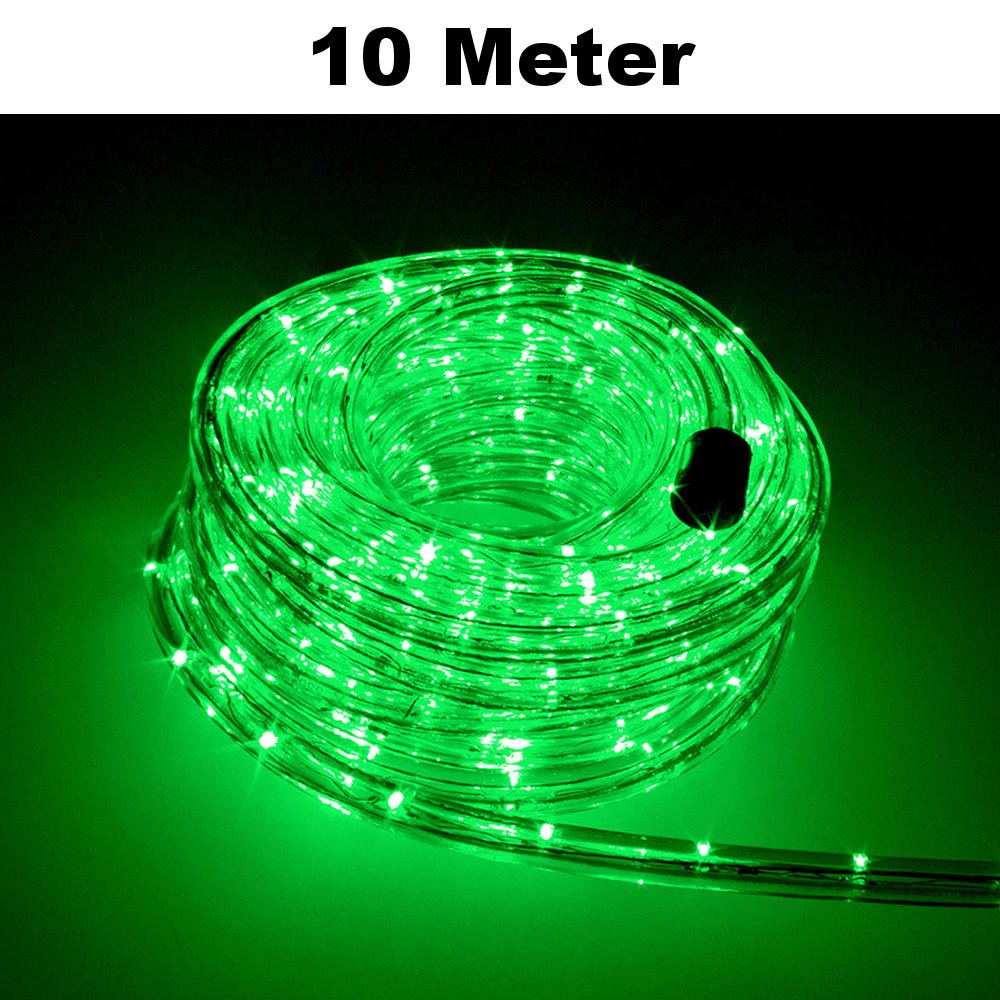 LED Lichtschlauch Komplett Set mit Zubehör Lichterkette Beleuchtung Grün Rot Warmweiß Blau RGB 5 Meter bis 50 Meter F3 LED für Drinnen/Draußen Weinachten Beleuchtung Dekoration Lichterschlauch
