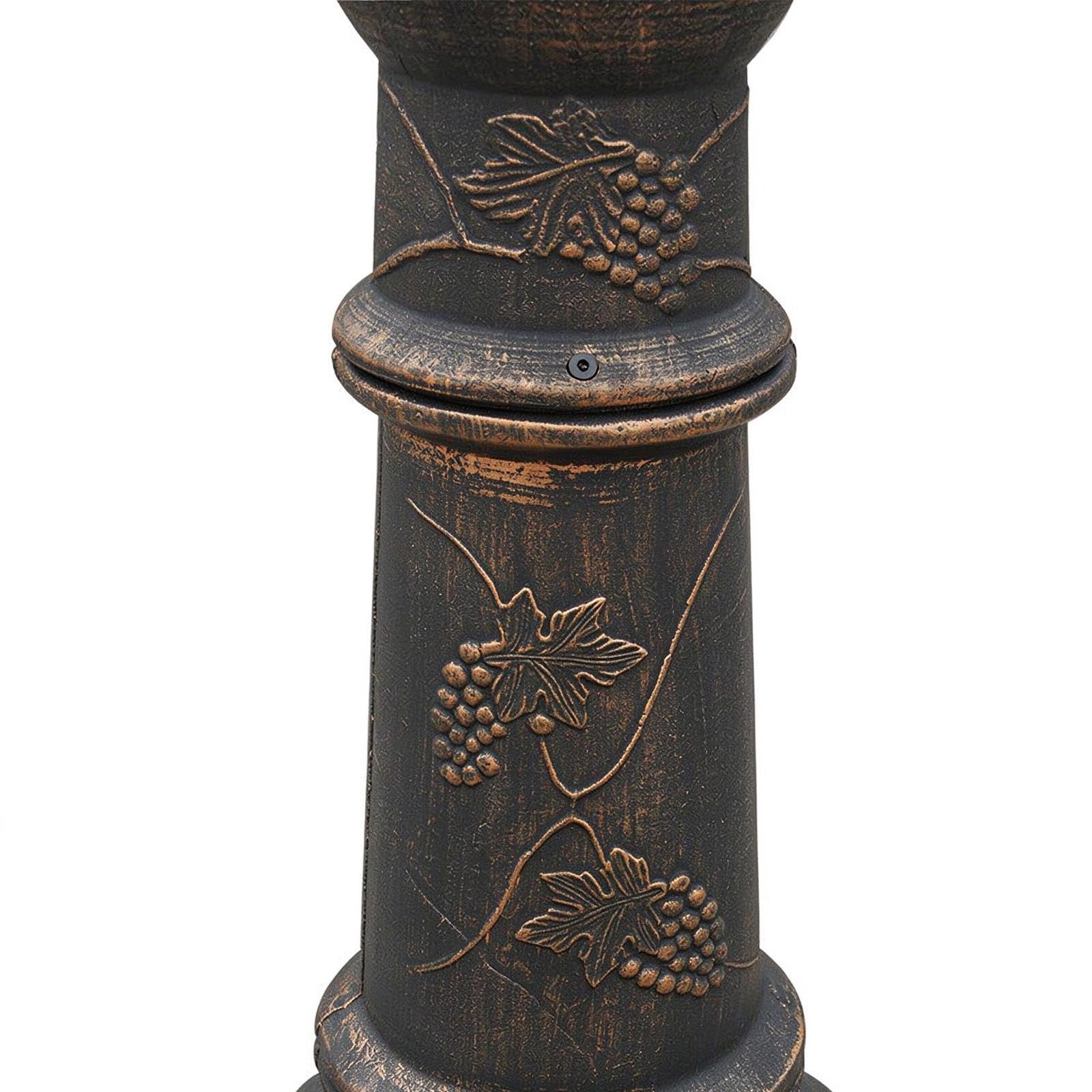 Camino In Ghisa da Esterno, Stufa a Legna for Terrazzo Giardino e Campeggio