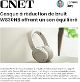 Edifier W830NB Casque Supra-auriculaire sans Fil avec ANC -45 DB, Batterie 94 Heures, Son Haute résolution LDAC, Audio Spatial, Charge Rapide, Bluetooth V5.4 - Noir - 2