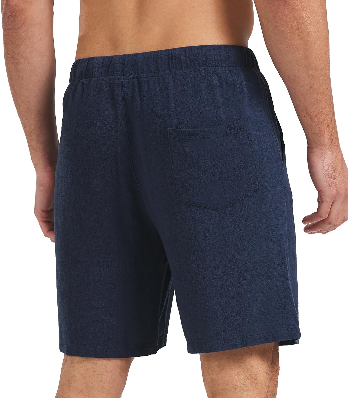 Zetieny Uomo Sportivi Pantaloncini Lino Pantaloncini Estivi Leggero Fitness Workout Shorts Pantaloni Casual da Uomo con Coulisse e Tasche
