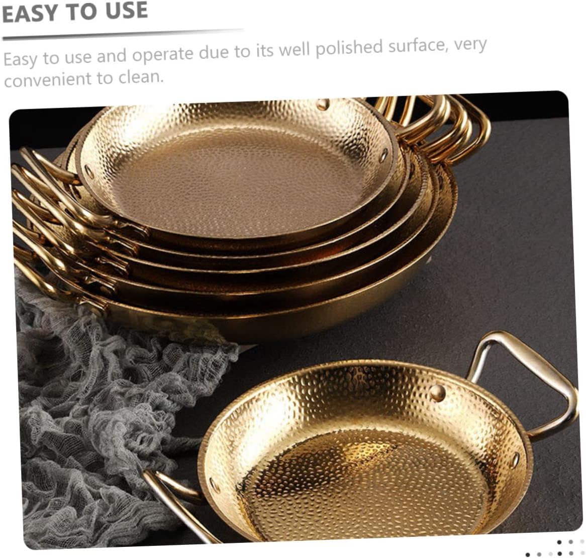 Luxshiny Double Handle Stainless Steel Hot Pot 2.5mm Thick Cooking Pan for Seafood and Korean BBQ Induction Compatible Easy to Clean for Family Gatherings