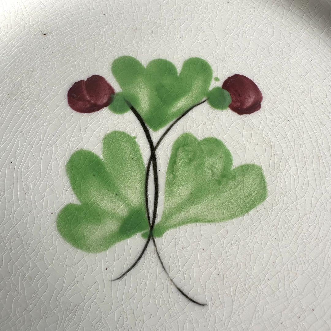 [ レア ] 珉平焼　リム皿　色絵　花文　賀集珉平　淡路焼　江戸期　美品 Amazon.co.jp: 珉平焼 リム皿 色絵 花文 賀集珉平 淡路焼 江戸期