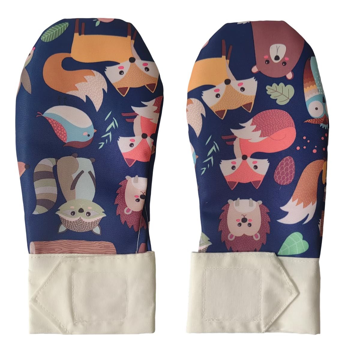 Ajqxh 2Pcs Waterproof Sensory Chew Gloves, Chewing Mittens for Special Needs, Anti Finger Biting Compression for Autism Down Syndrome Boys&Girls