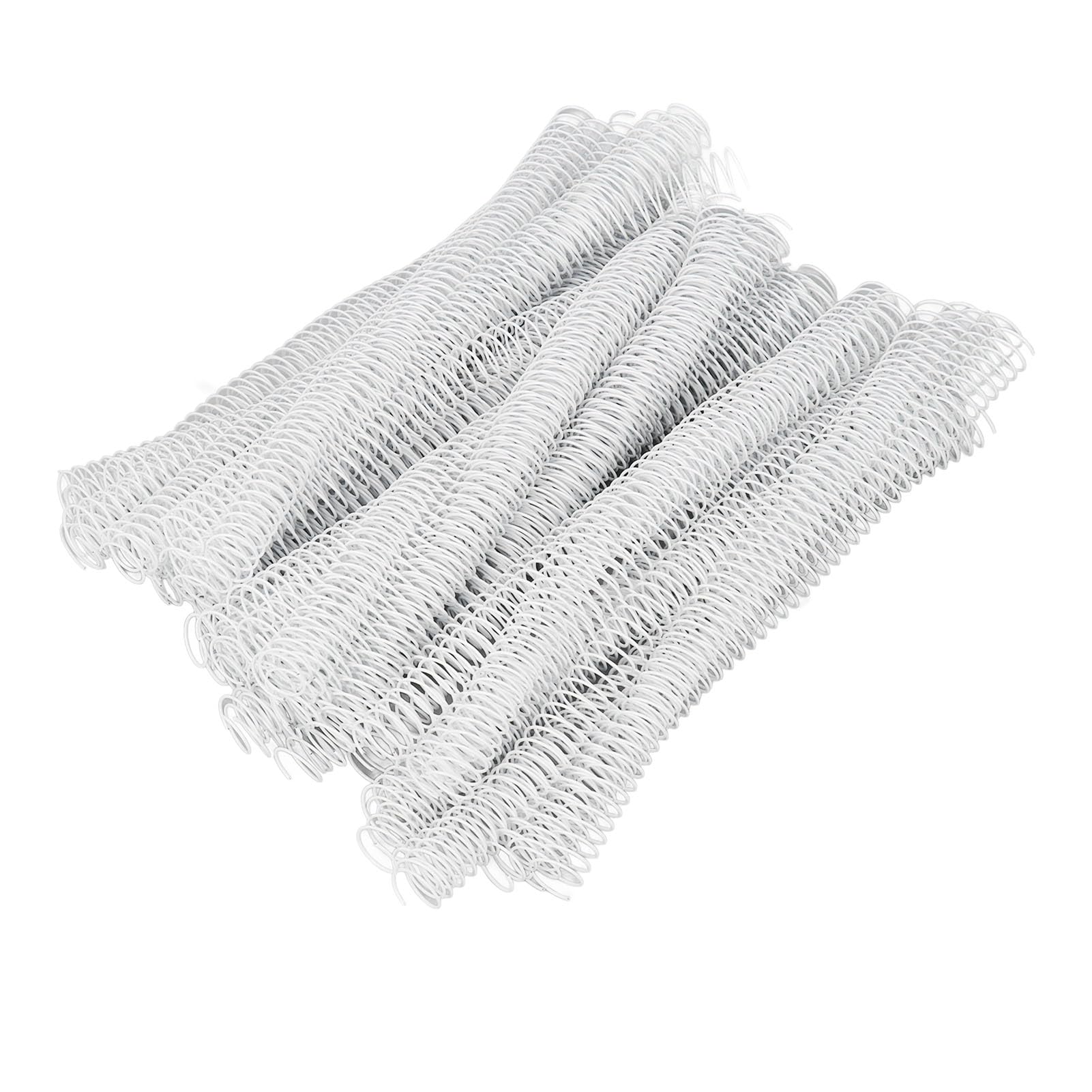 100 Bobine di Rilegatura a Spirale 19 Mm, 48 Denti, Passo 4:1, capacità di 170 Fogli per Documenti A4, Perfette per Opuscoli Fai Te (WHITE)