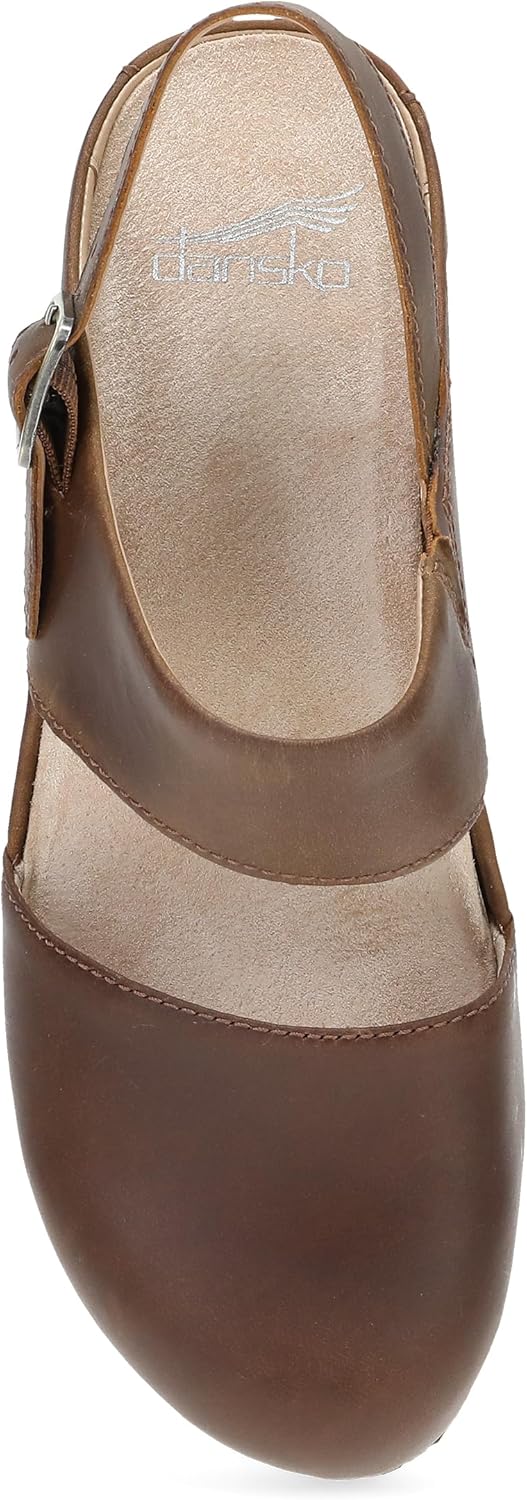 Dansko Lucia Closed-Toe Sandals for Women - Linings from Recycled Materials and Leather for Breathability- Lightweight Rubber Outsole for Long-Lasting Wear - Image 2