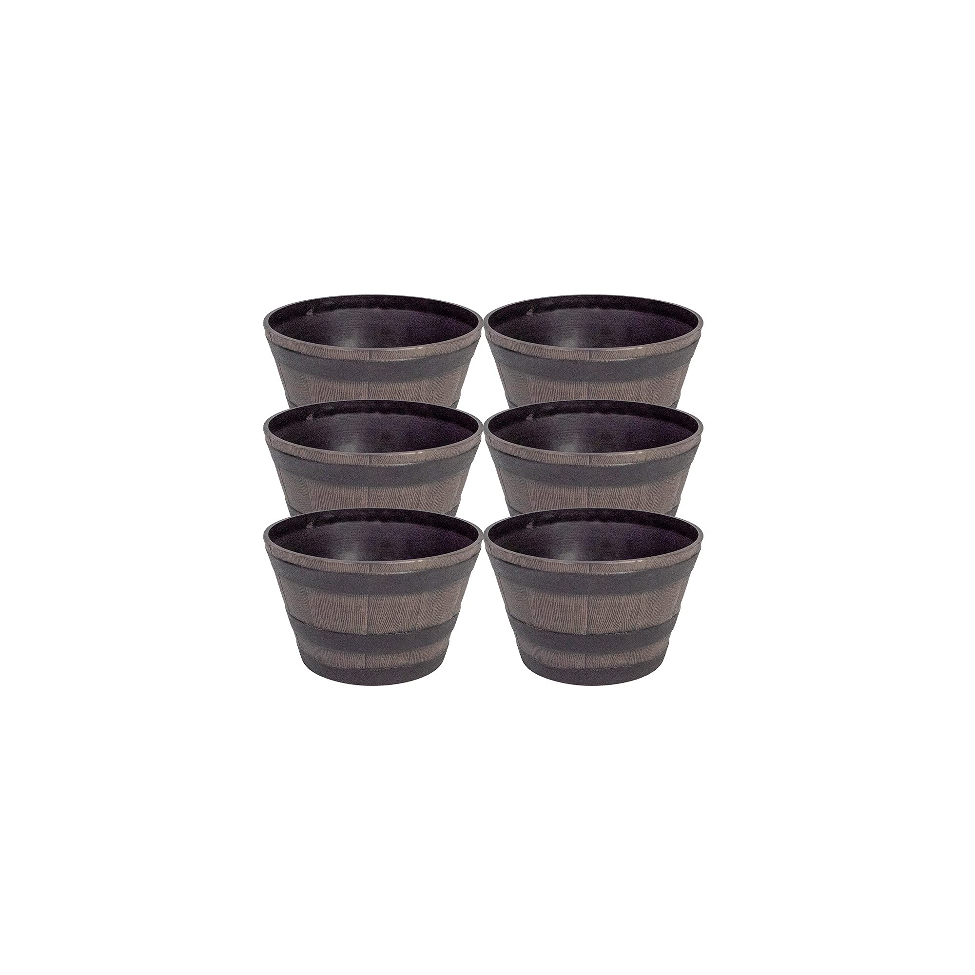 Garden Gear Barrel Effect Planter - Extra Small - Brown