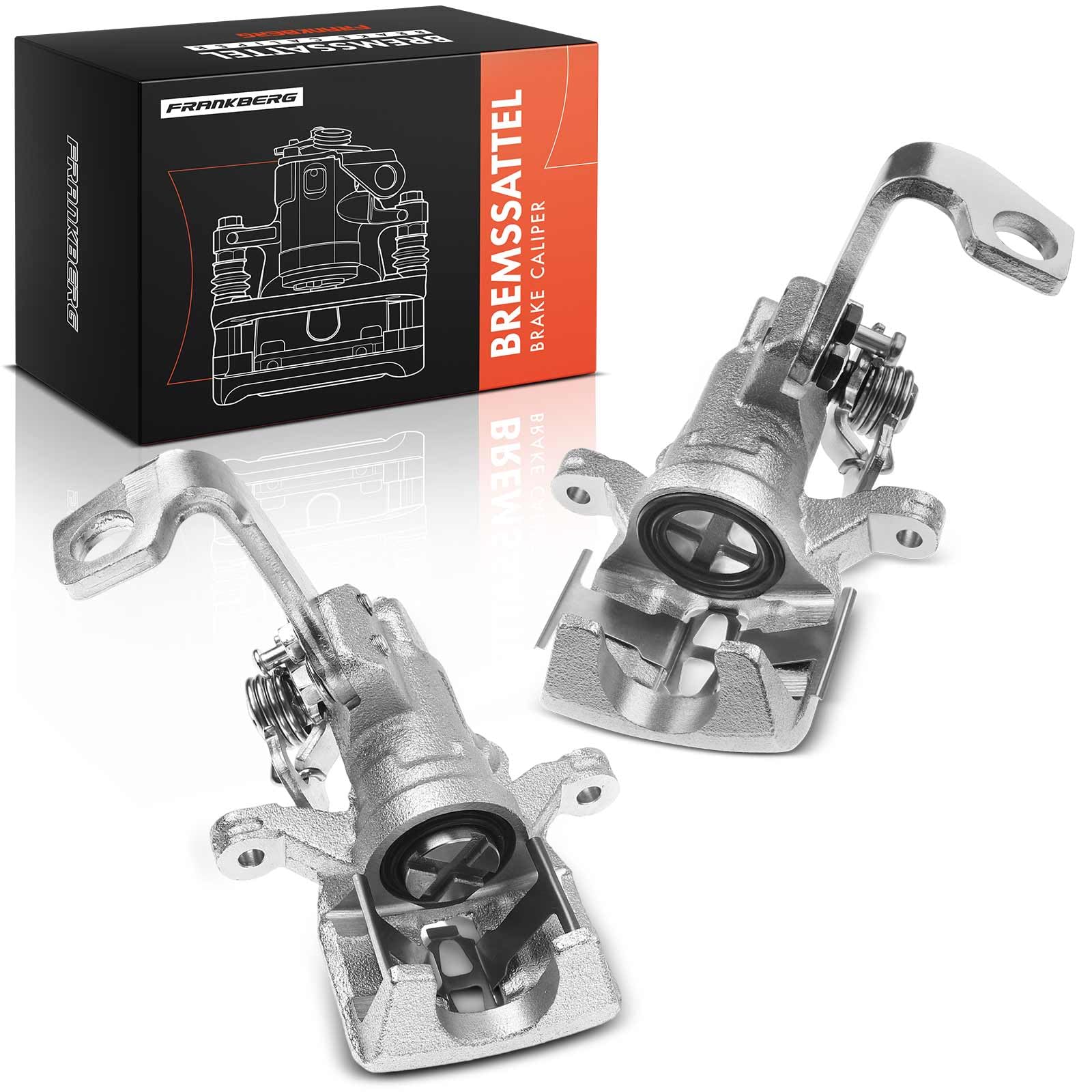 Frankberg 2x Bremssattel Bremszange Brake Bremssystem 344401 | Hinten, Links, Rechts; Kompatibel mit Jazz III GE GG GP ZA,Jazz II GD GE2 GE3