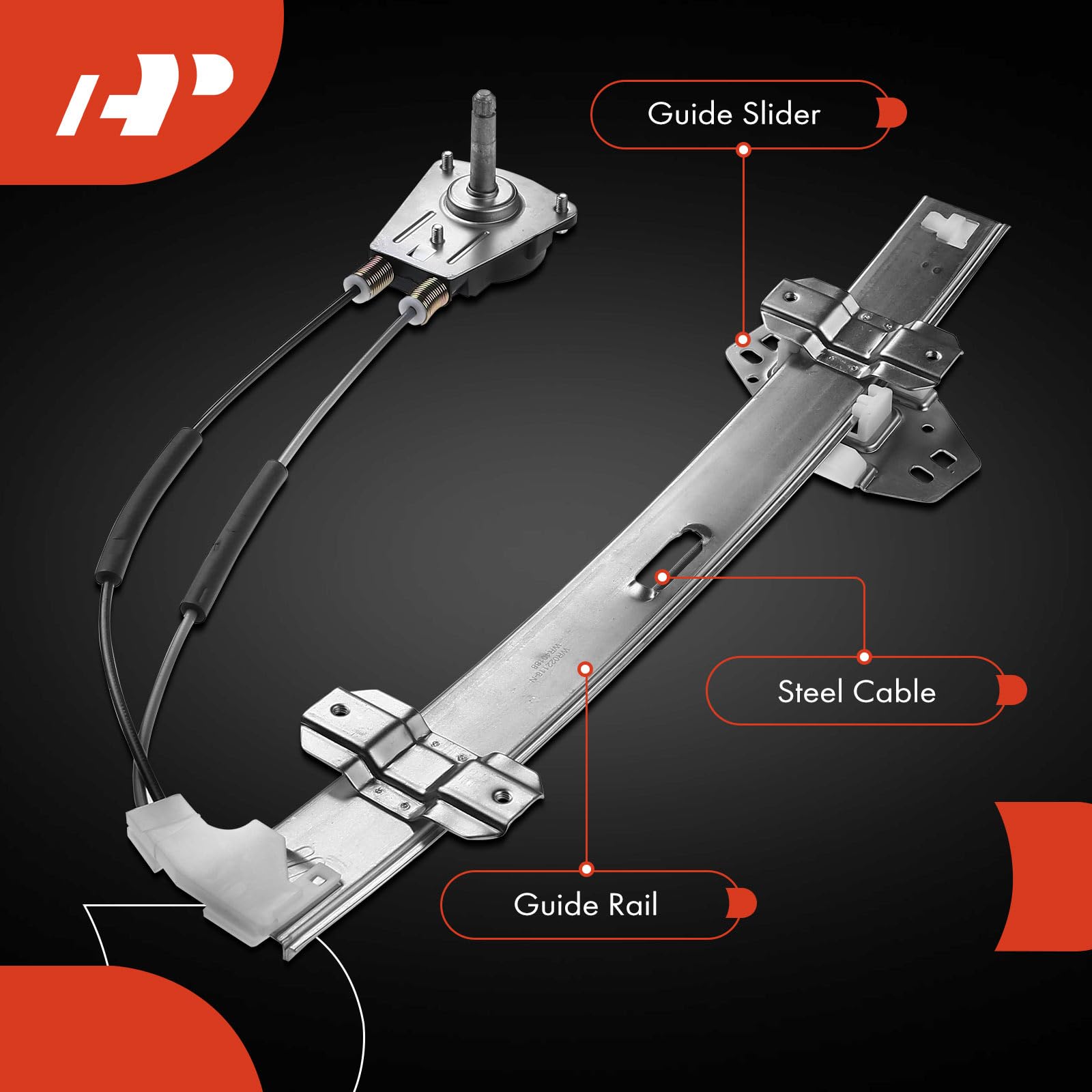 Power Window Regulator - Front Left Driver Side For 1994-1997 Honda Passport & Isuzu Rodeo