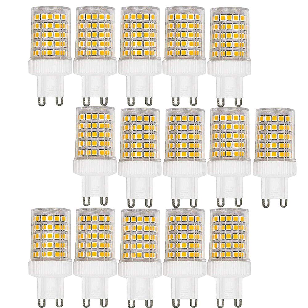 GOUGEER 15 Stück G9 10W LED Glühbirnen Ersatz 100W Halogenlampe G9 1000 Lumen, Warmweiß 3000k, Keramiksockel, Nicht Dimmbare Glühlampe für die Beleuchtung zu Hause, kapselbirnen