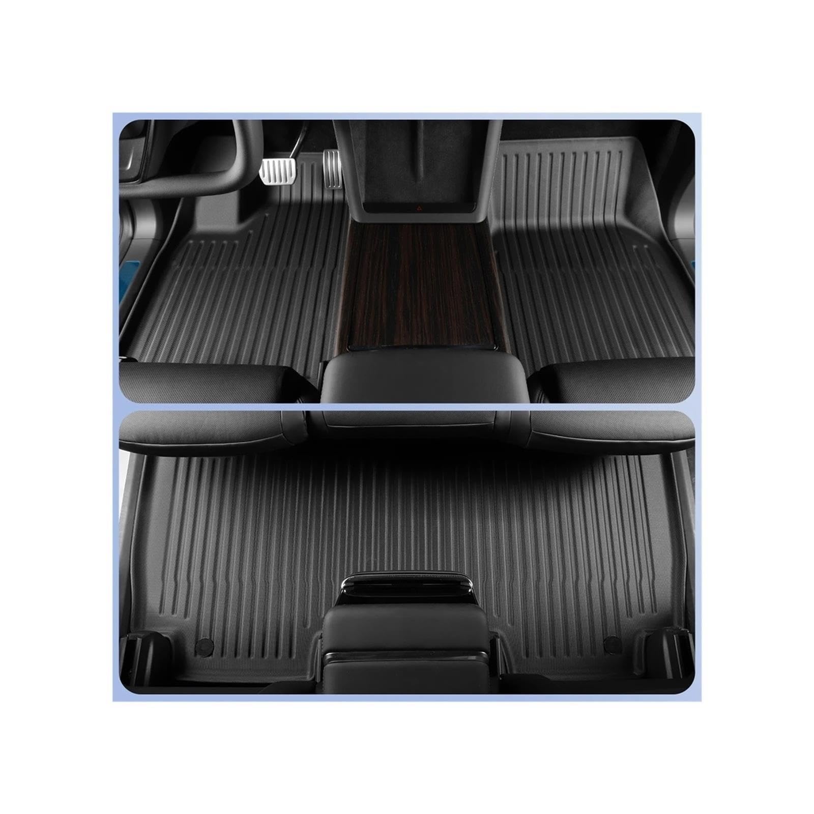 Auto Kofferraummatten TPE 3D Auto Fußmatten Cargo Liner Stamm Pad wasserdichte Schutz Linke Ruder Für Tesla Für Modell X 2024 5/6/7 Sitz(6seats Trunk)