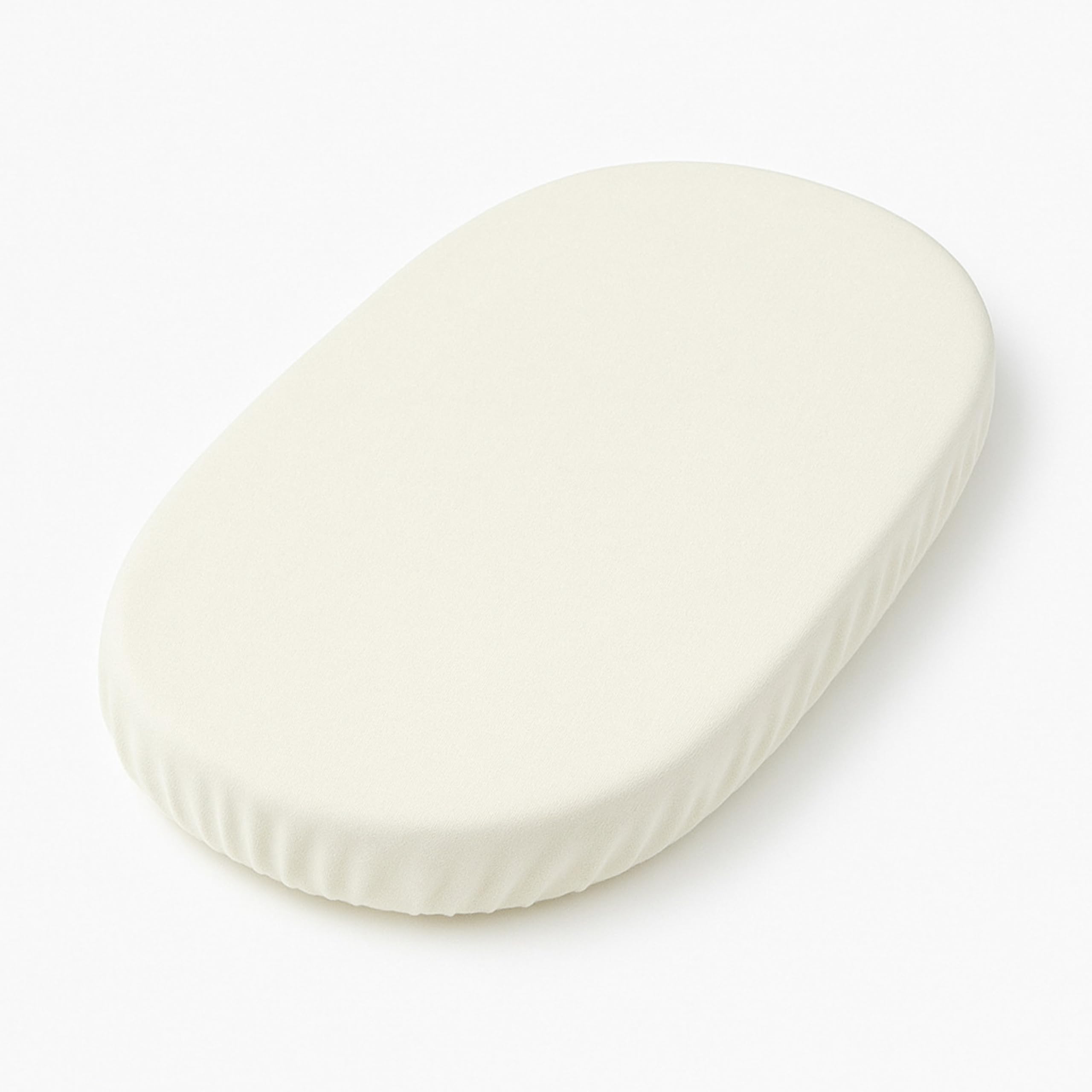 Moses Basket Fitted Sheets Set - 100% Jersey Cotton Bassinet Size Newborn Hypoallergenic Breathable Easy Care Soft Fitted Sheet For Baby Bassinet (Single Pack, Cream)