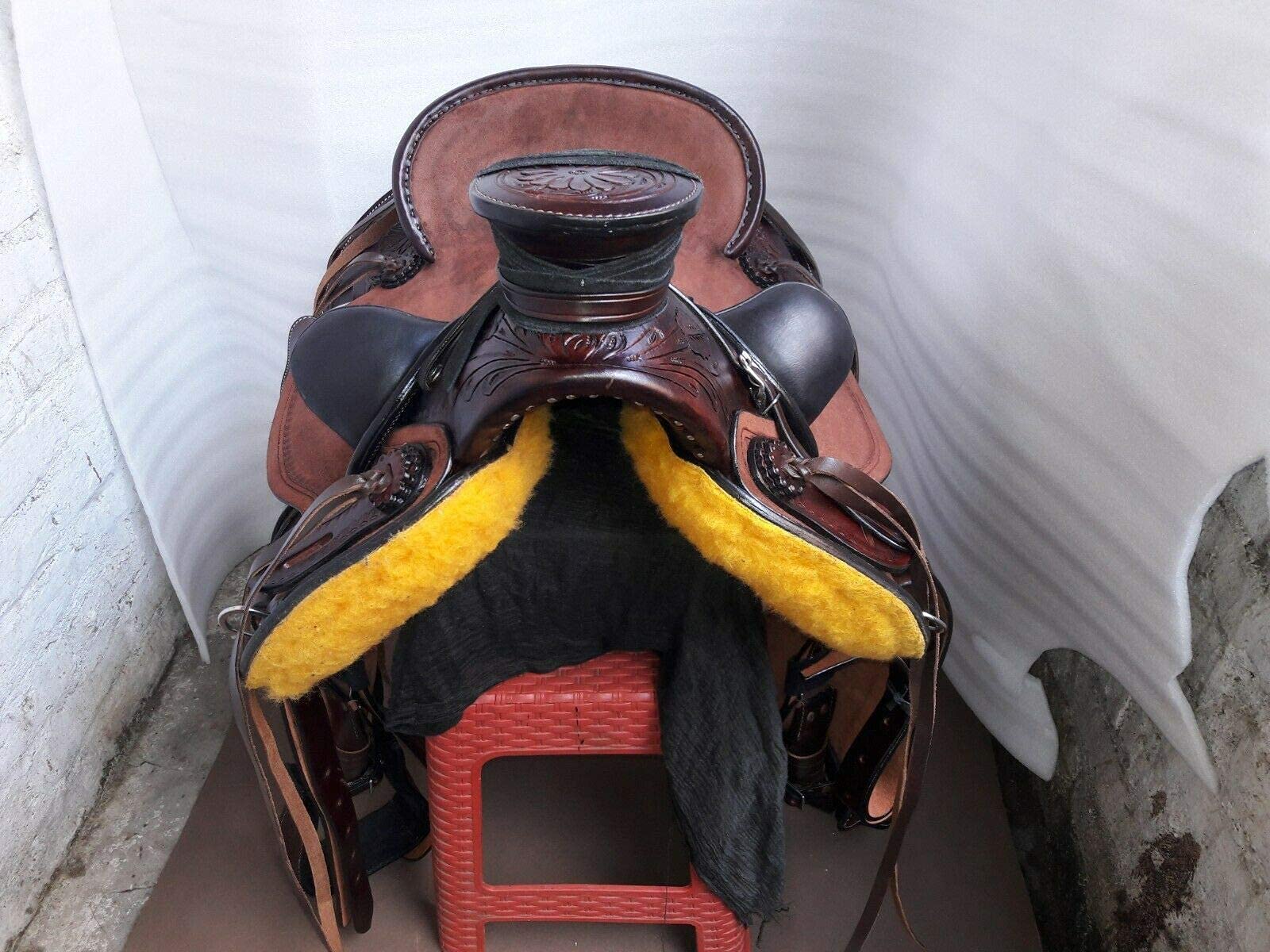 Equestrian Universe Western Youth/Kids Heavy Duty Wade Ranch Roper Sella (Marrone caffè)