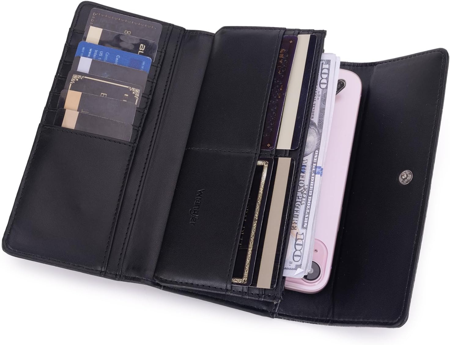 Montana West X Wrangler Western Wallets for Women Trifold Wristlet Wallets Large Capacity Women Clutch Wallet with Coin Purse - Image 5