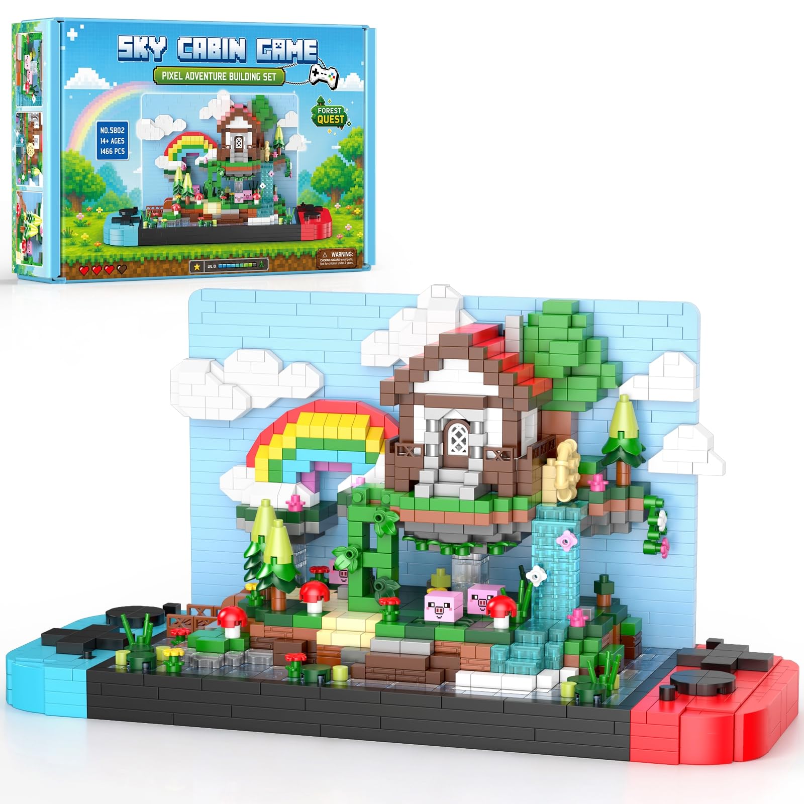 Sky Cabin Game Building Sets, Creative Treehouses Micro Building Blocks Kits for Adults,…