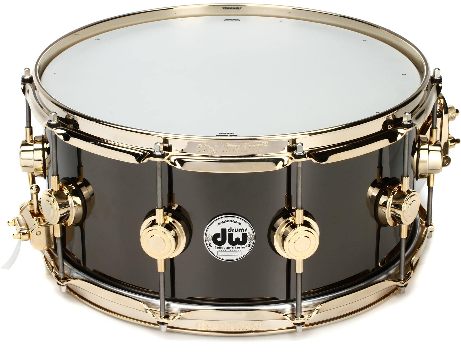 DW Collector's Series Metal Snare Drum - 6.5 x 14 inch - Black Nickel Over Brass
