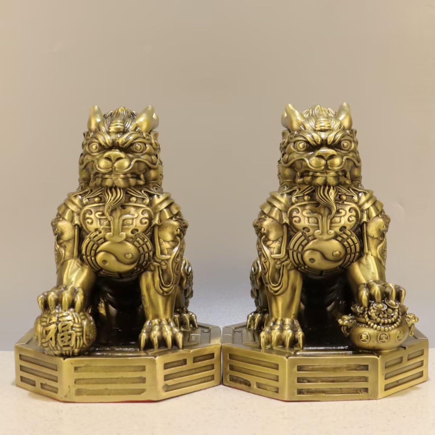 Dytartzx Pure Copper kuijin Statue - Home and Office Decoration, Lucky Charm Beast craftwork
