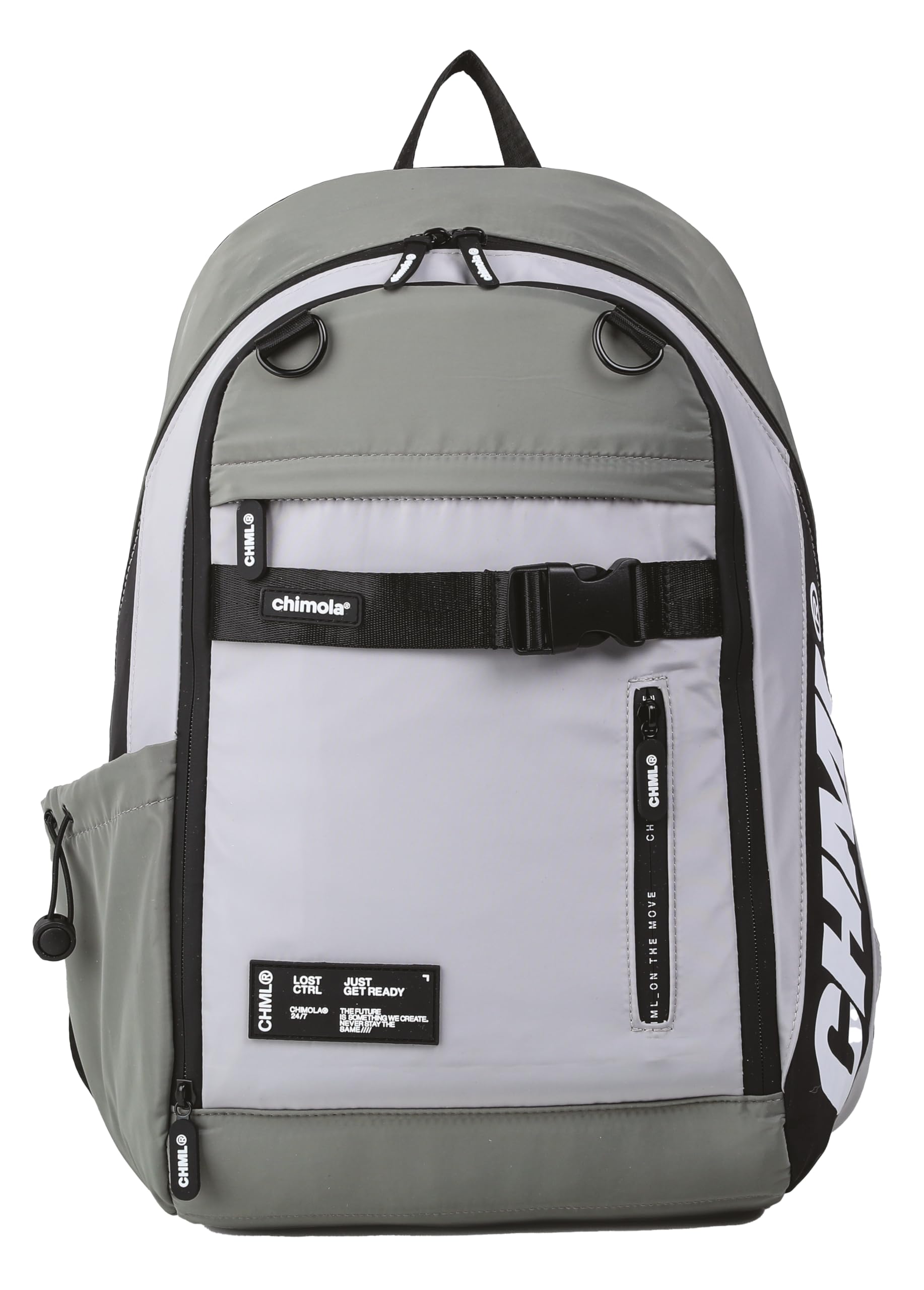 CHIMOLA Unisex Çocuk Sırt Çantası, Gri, M