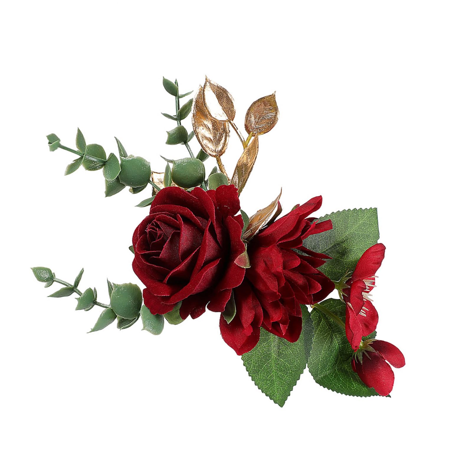 SXRQ Beautiful Handcrafts Silk Flower Cake Decoration Artificial Flower for Bride Bouquet Table Centerpiece Setting Props Bridal Arrangement Silk