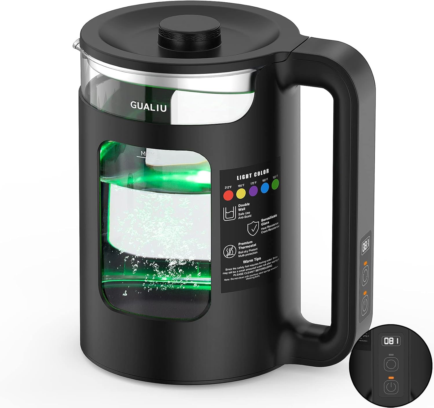 Electric Kettle，Smart Quiet Water Boiling Tea Australia Ubuy