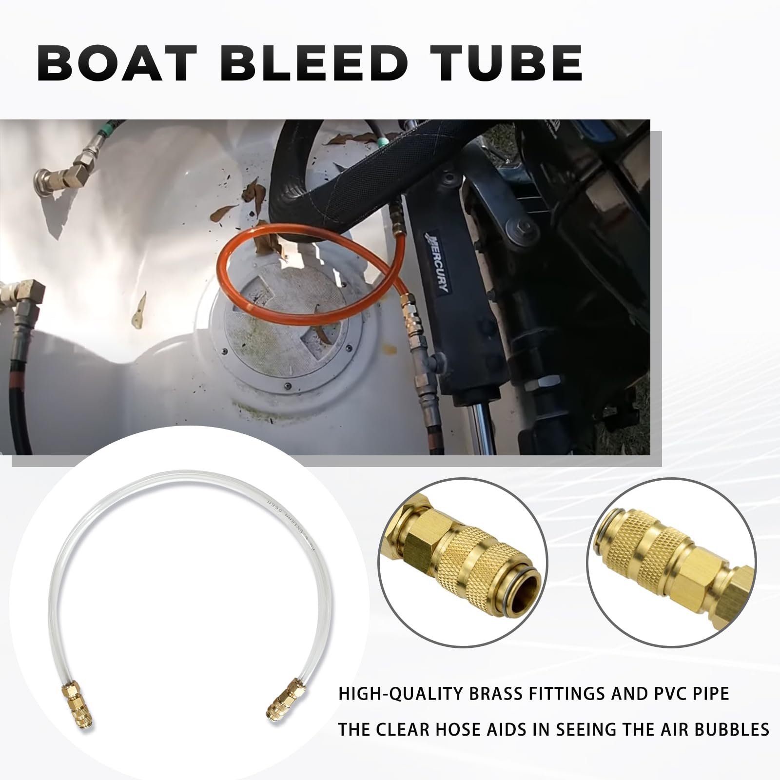 Boat Hydraulic Steering Bleed Kit - Filler Kit For Seastar Systems