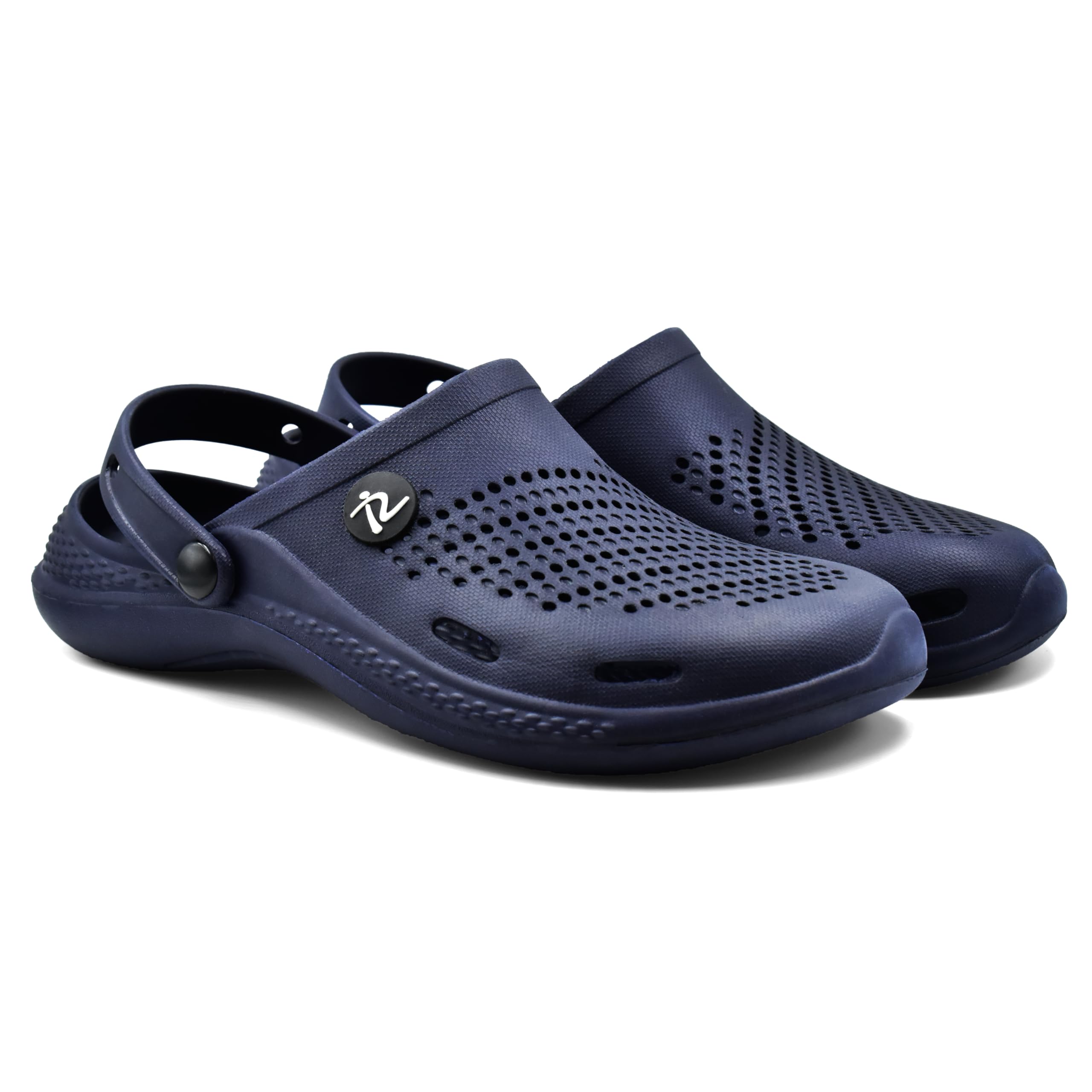 RADDZ SPORTS Washable Clog Sandal for Men | Comfortable Everyday Use Mules with Adjustable Back Strap Navy (B0D91WMTCW) Amazon Price History, Amazon Price Tracker