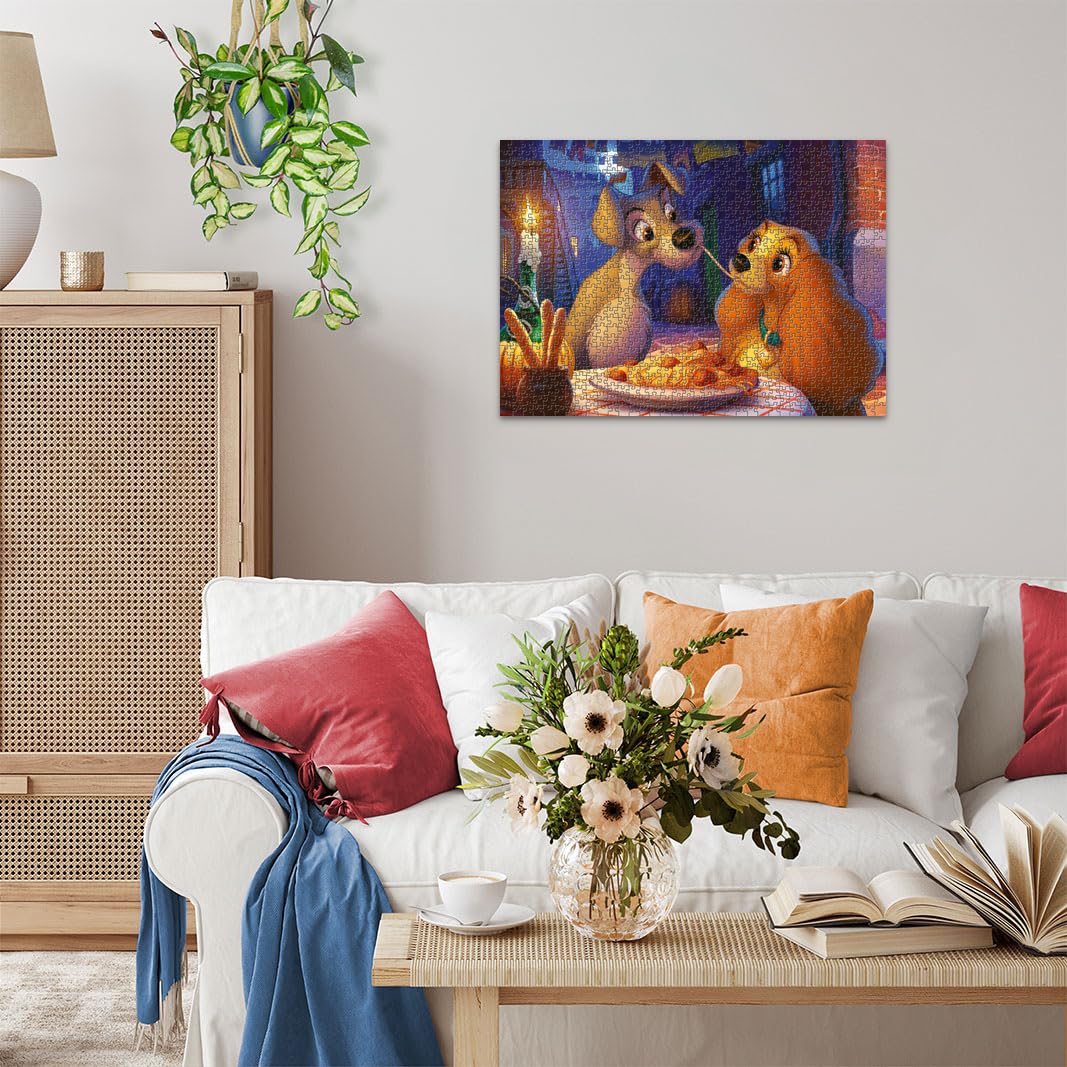 Ravensburger - Puzzle 1000 Pezzi Disney Lilli E Il Vagabondo | Puzzle Disney 1000 Pezzi Per Adulti E Bambini Con Una Misura Di 70x50 Cm | Regalo Per Adulti E Bambini Da 14 Anni E Più